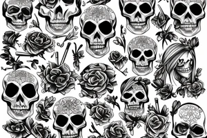 skeleton tattoo idea