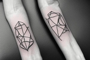I want two tattoos, one on each tricep. I want them to represent 2 sides to life, in a line drawing style about the elements. tattoo idea