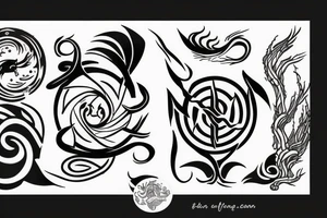 representing the four elements tattoo idea
