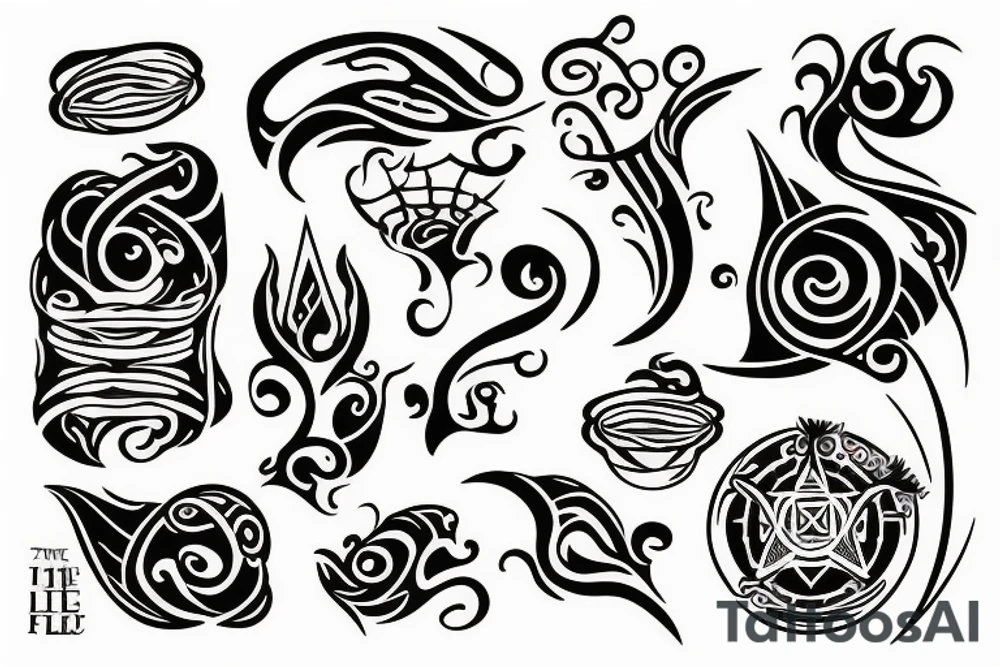 representing the four elements tattoo idea