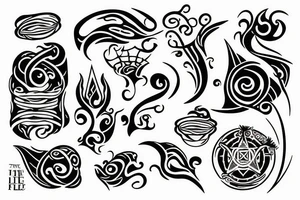 representing the four elements tattoo idea