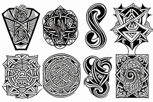 representing the four elements tattoo idea
