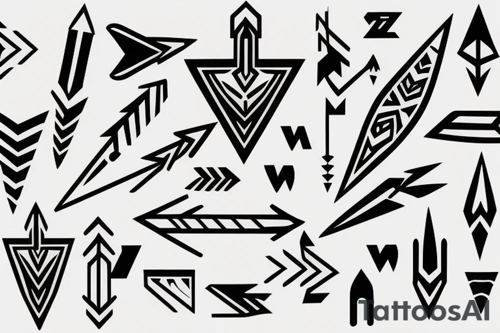 various arrows tattoo idea