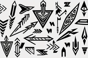 various arrows tattoo idea