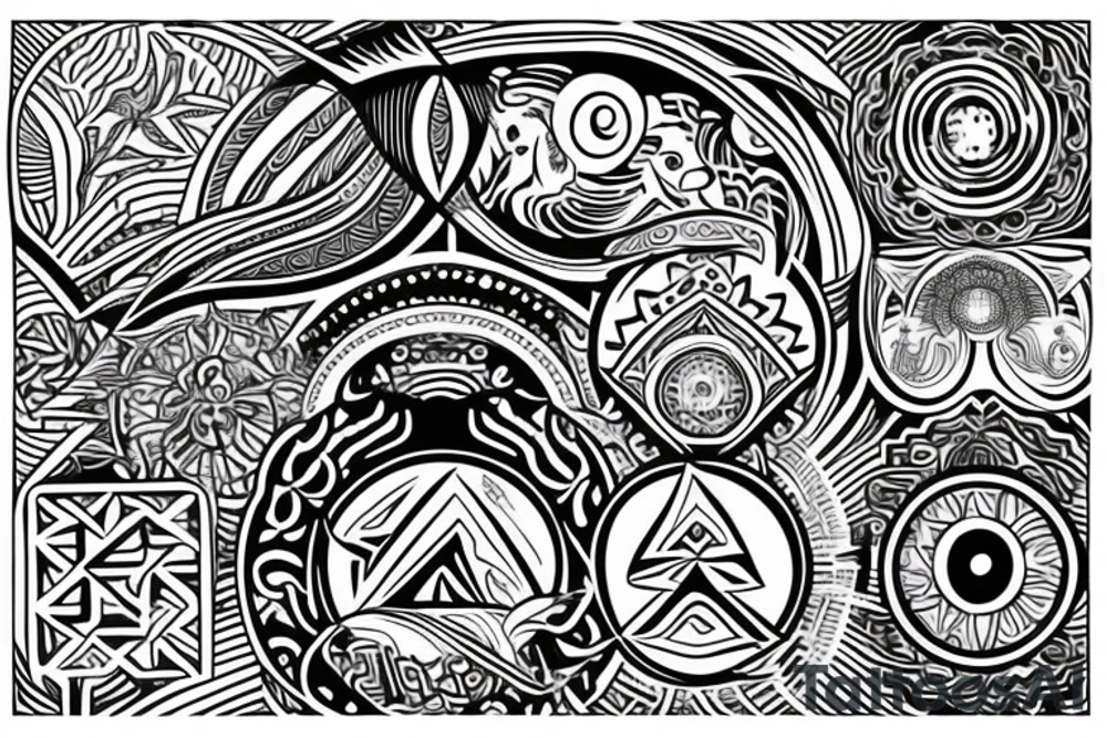Spiritual awakening and ayahuasca tattoo idea
