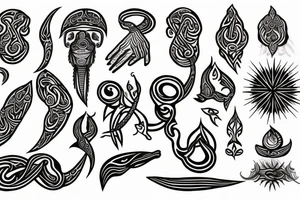 Spiritual awakening and ayahuasca tattoo idea