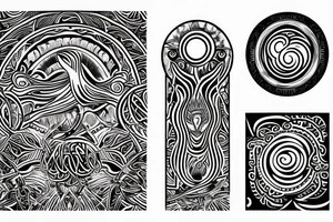 Spiritual awakening and ayahuasca tattoo idea