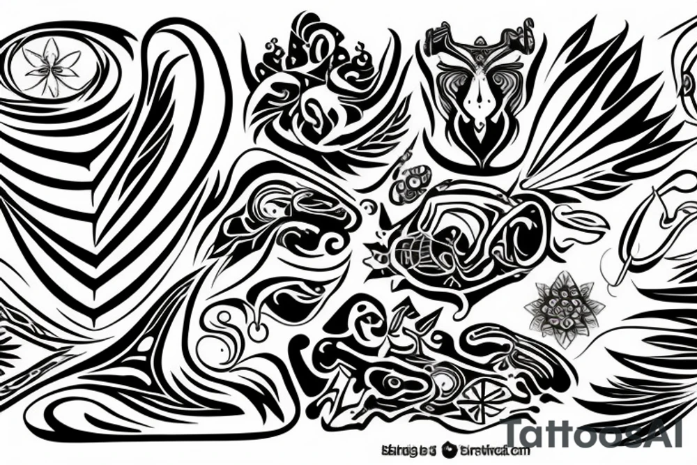 Spiritual awakening and ayahuasca tattoo idea