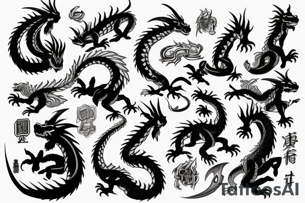 dragon tattoo idea