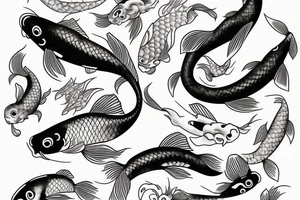 koi fish tattoo idea