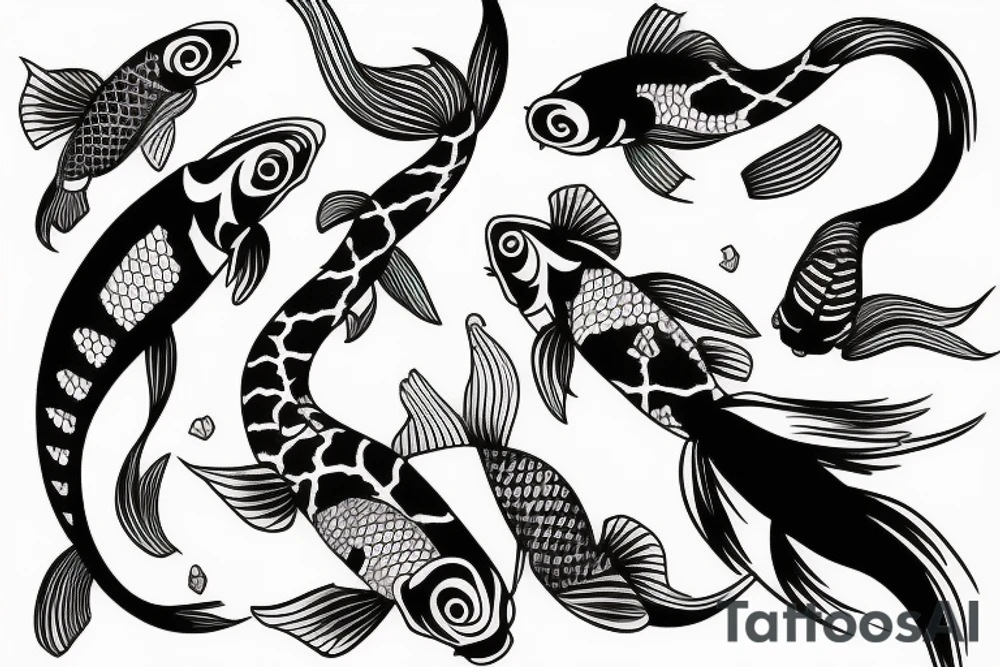 koi fish tattoo idea