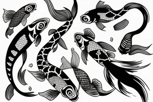 koi fish tattoo idea