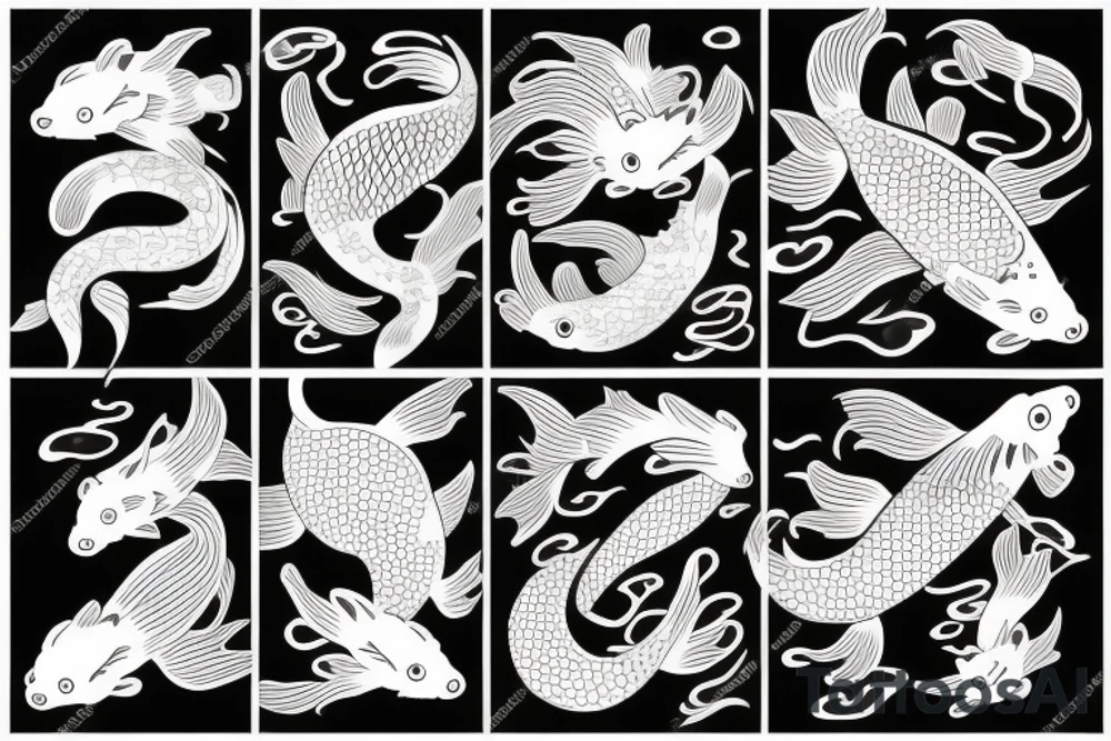 koi fish tattoo idea