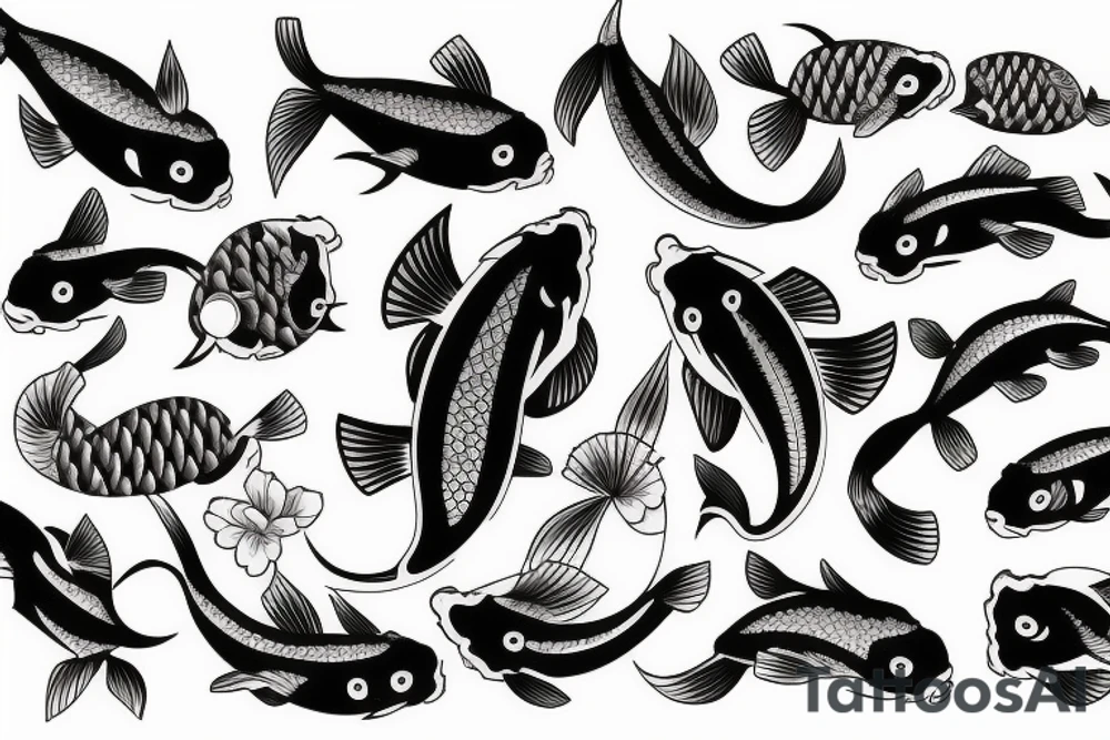 koi fish tattoo idea