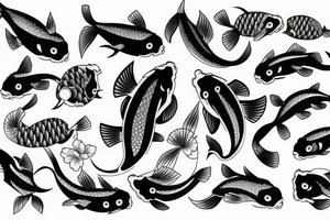 koi fish tattoo idea