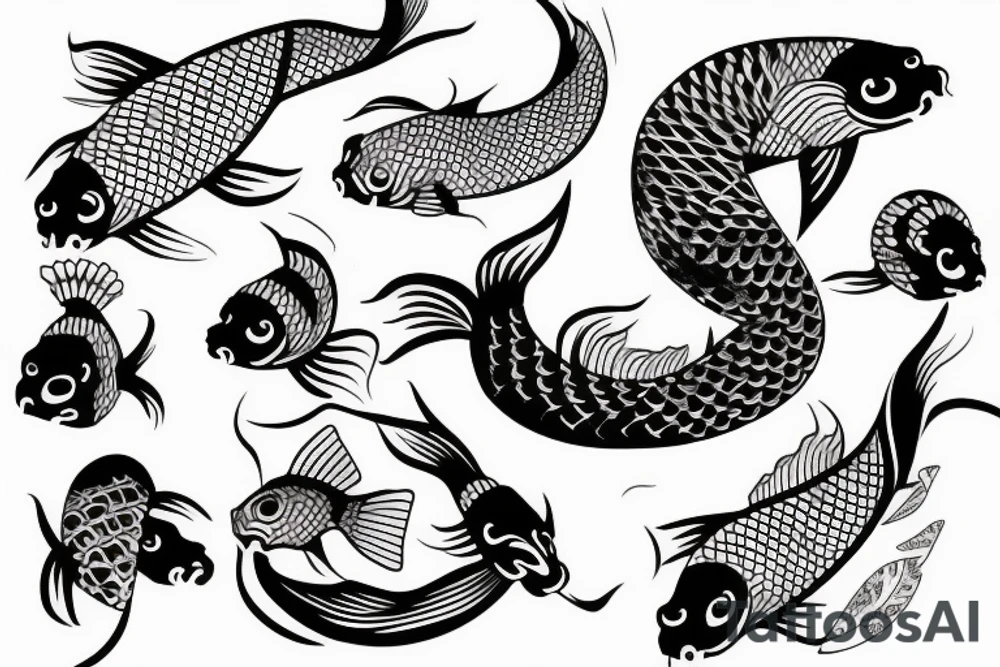 koi fish tattoo idea