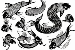koi fish tattoo idea