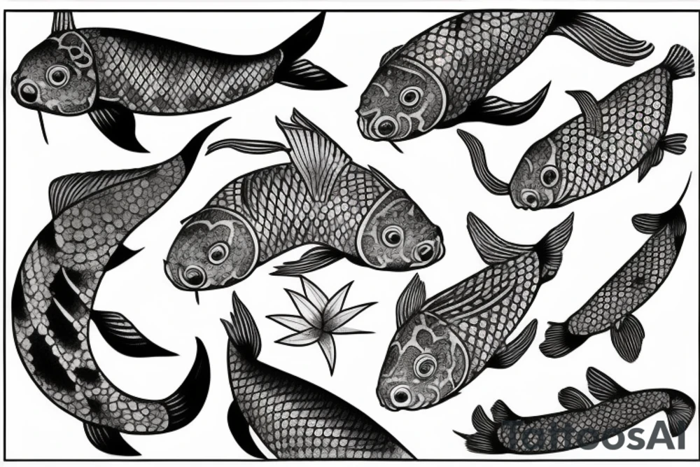 koi fish tattoo idea