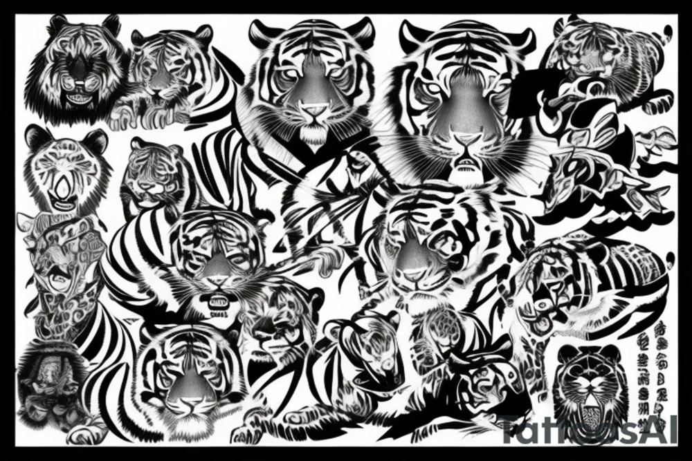 tiger tattoo idea