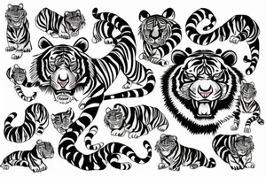tiger tattoo idea