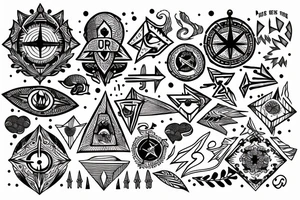 A young fir with s compass tattoo idea