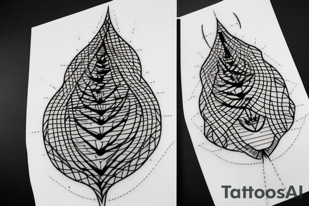 A thin fir with a small compass tattoo idea