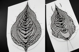 A thin fir with a small compass tattoo idea
