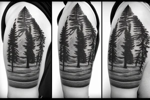 A fir tree tattoo idea