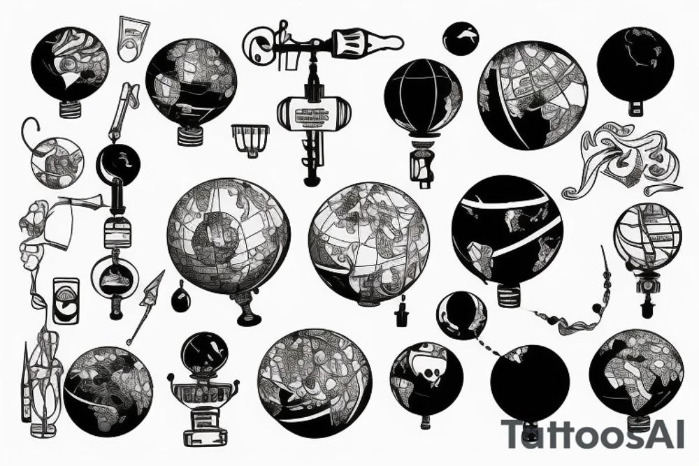 Globe tattoo idea