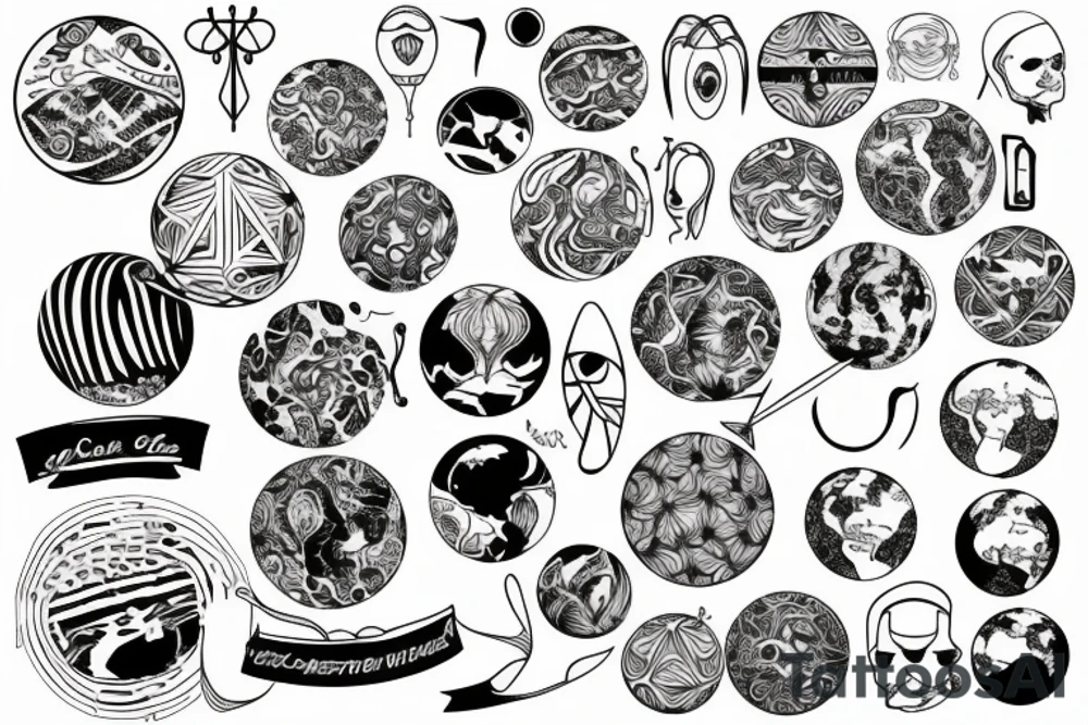 Globe tattoo idea