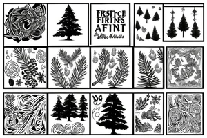 Fir tree tattoo idea