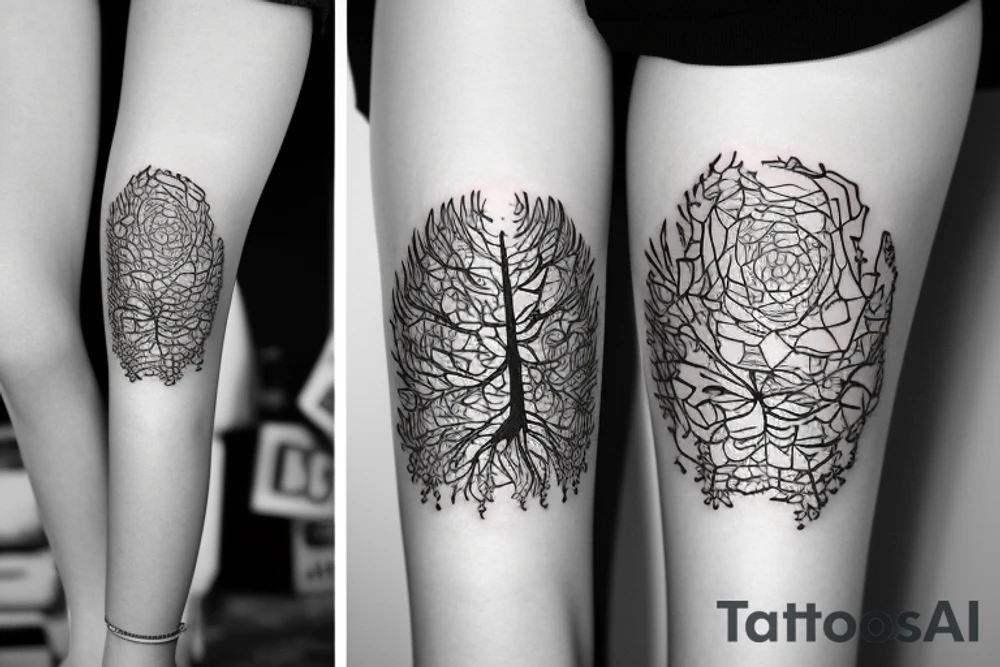 Fir tree tattoo idea