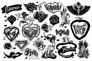Two words tattoo idea
