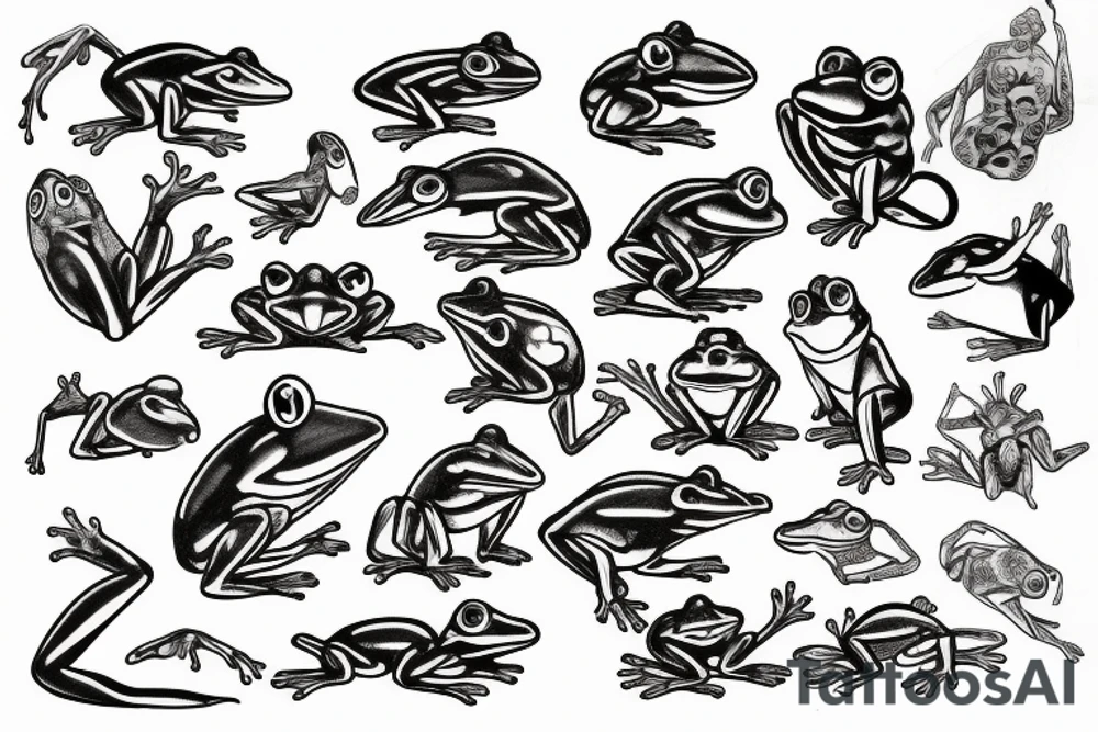 Frog big tattoo idea