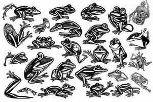 Frog big tattoo idea