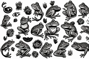 Frog big tattoo idea