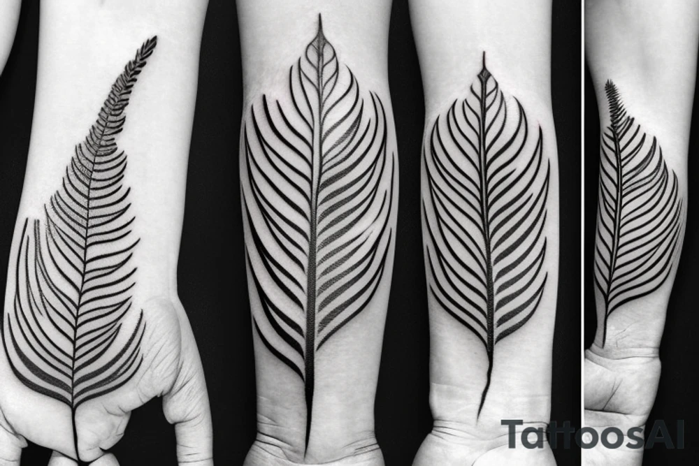 Silver fern tattoo idea