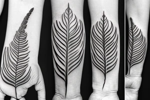 Silver fern tattoo idea