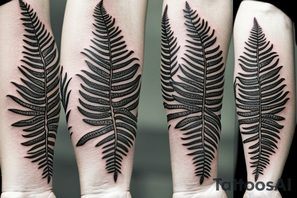 Kiwi 
fern tattoo idea