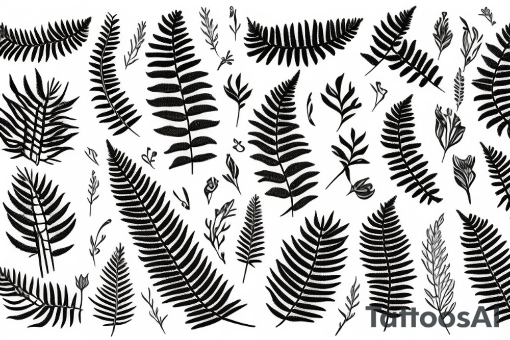 Kiwi 
fern tattoo idea