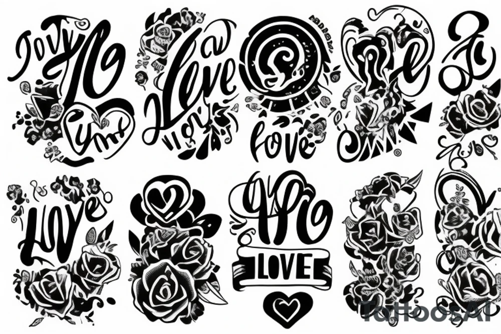 Love you tattoo idea