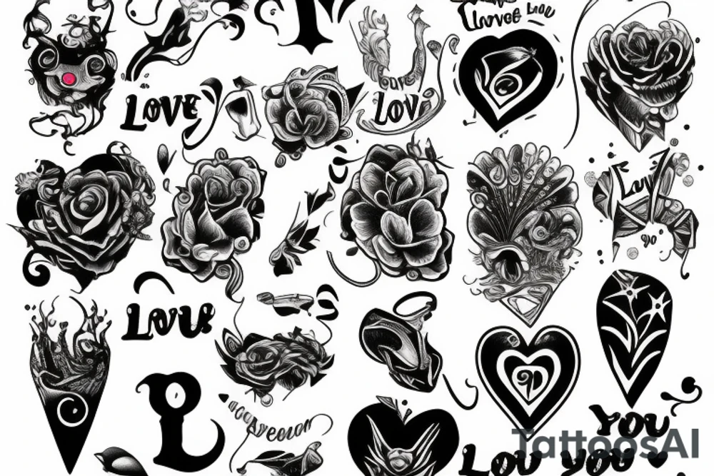 Love you tattoo idea