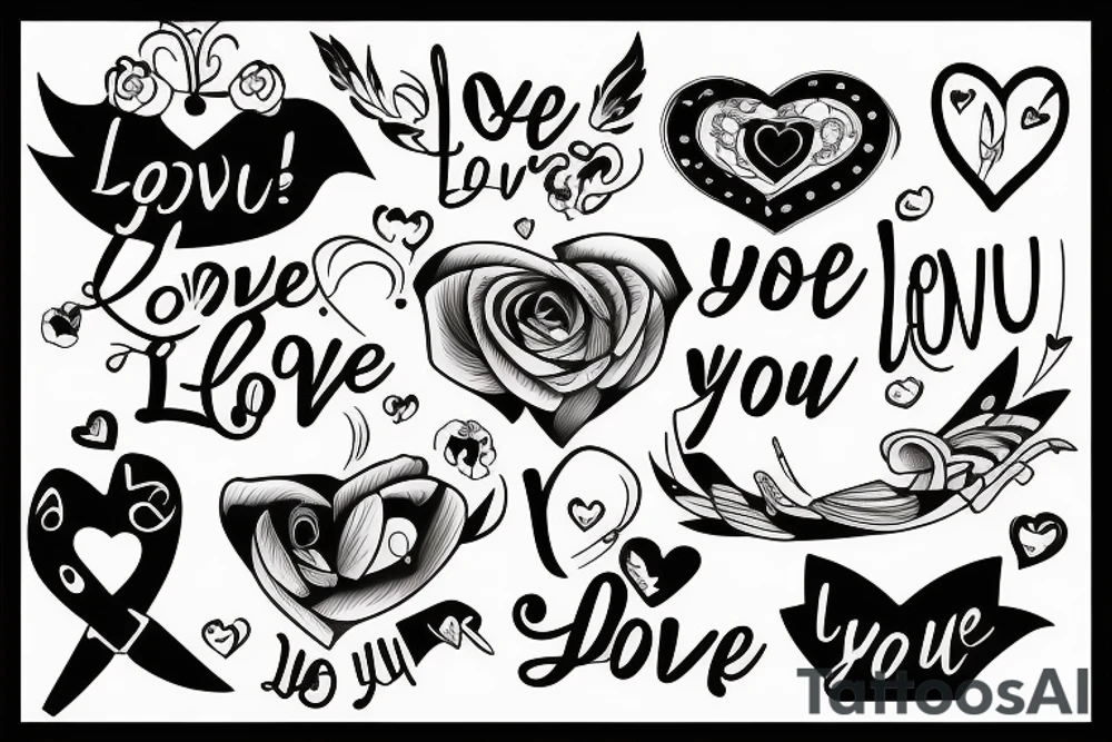 Love you tattoo idea