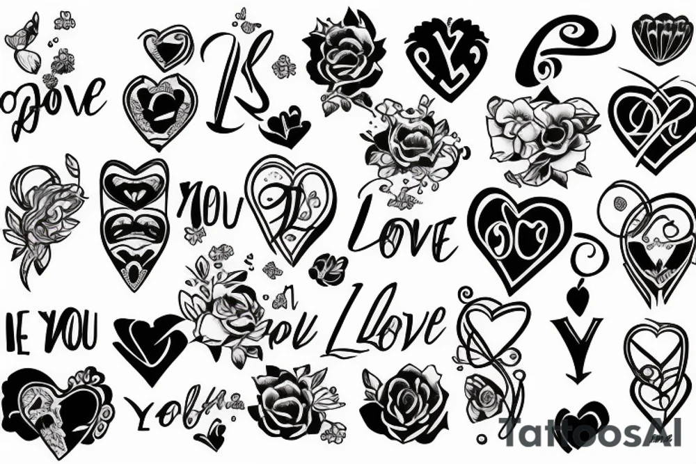 Love you tattoo idea