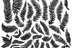 Silver fern tattoo idea