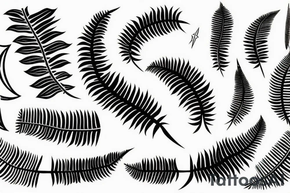 Silver fern tattoo idea