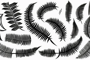 Silver fern tattoo idea