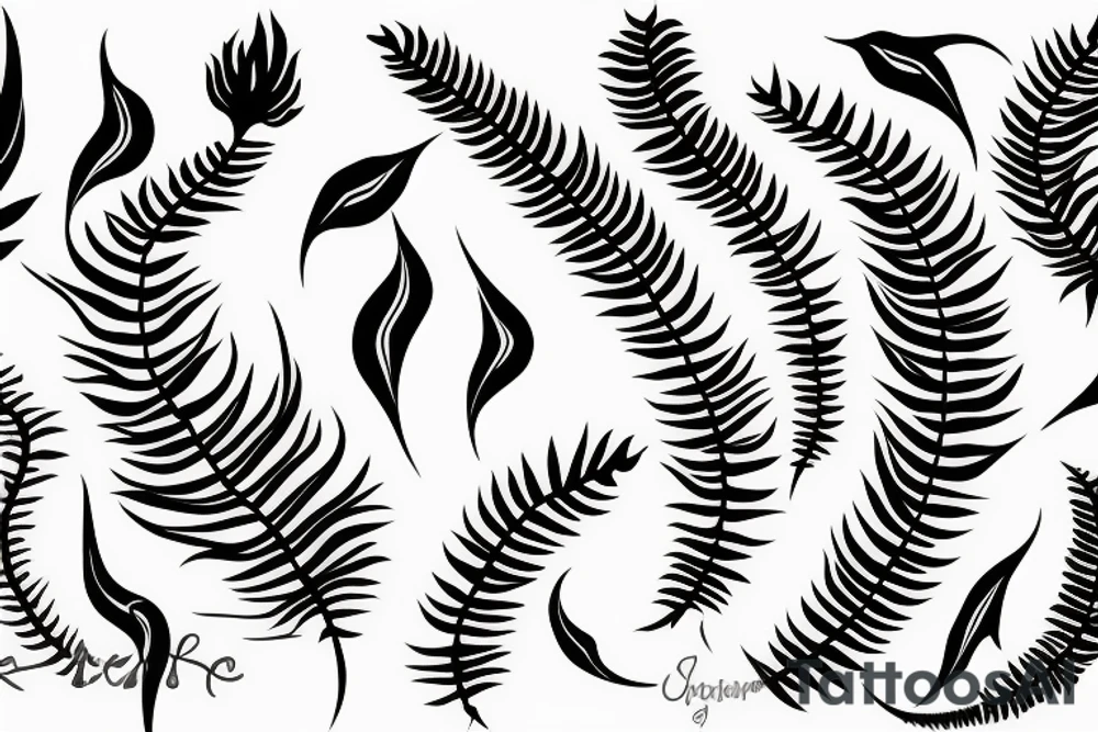 Silver fern tattoo idea