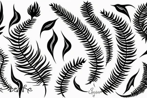 Silver fern tattoo idea