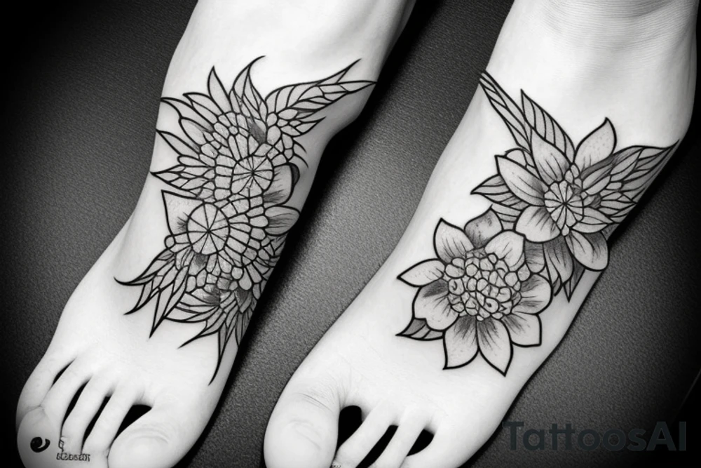 Tattoo for the left foot tattoo idea